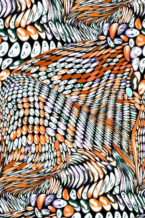 几何圆印花华亿平台图片