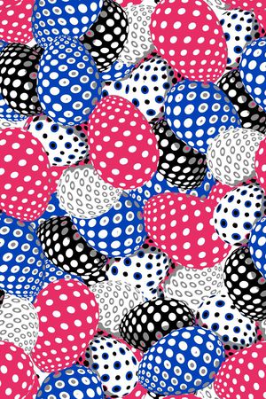 几何椭圆印花华亿平台图片