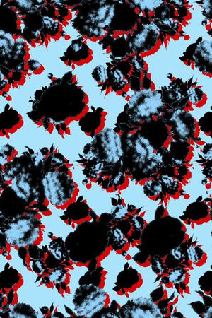 手绘水彩印花华亿平台图片