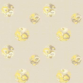 294728-中式传统狮子绣球壁纸 (1)