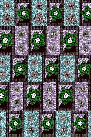 几何方形印花华亿平台图片