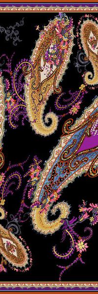 佩斯利印花华亿平台图片