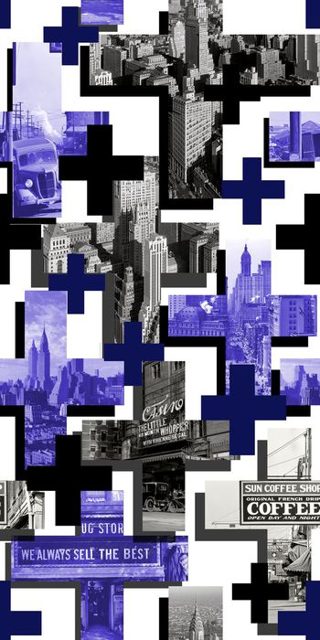 295269-超现代欧美城市十字剪影男装华亿平台