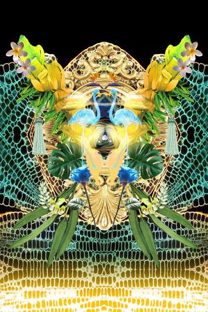 网纹印花华亿平台图片