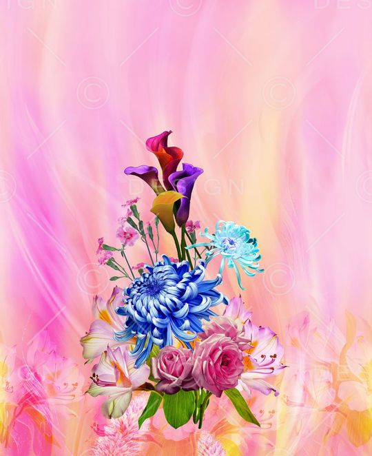 花卉印花华亿平台图片