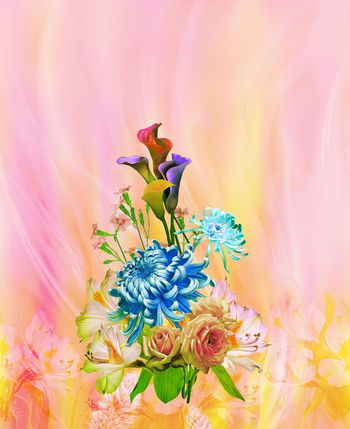 295535-梦幻数码花卉设计