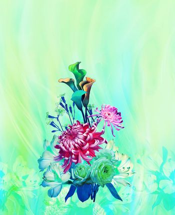 295536-梦幻数码花卉设计