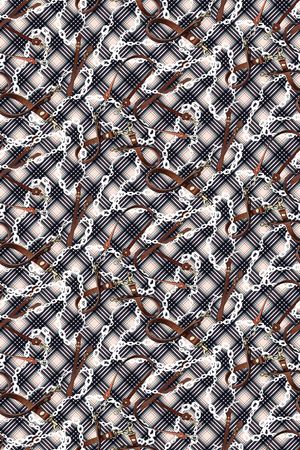 格纹印花华亿平台图片