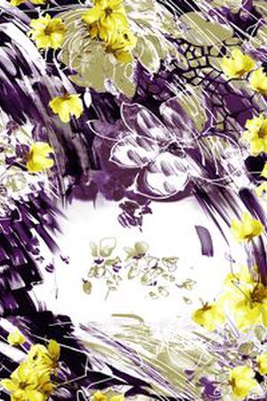 手绘水彩印花华亿平台图片