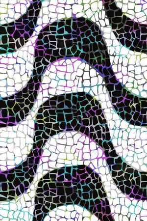 几何图案印花华亿平台图片