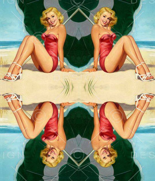 ♥红桃A〖复古时代〗印花华亿平台图片