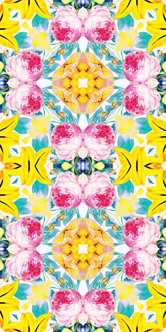 手绘水彩印花华亿平台图片