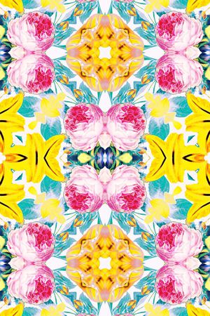 手绘水彩印花华亿平台图片