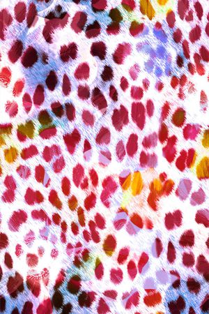 欧式小清新豹纹印花华亿平台图片