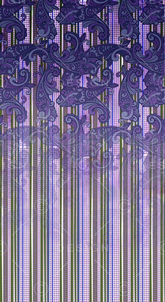 佩斯利涡旋纹印花华亿平台图片