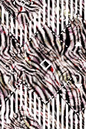 几何菱格印花华亿平台图片