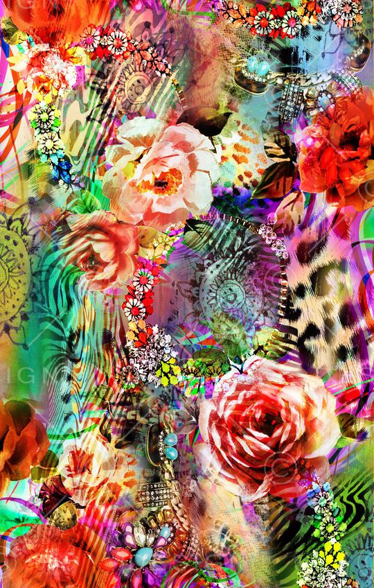 动物纹印花华亿平台图片