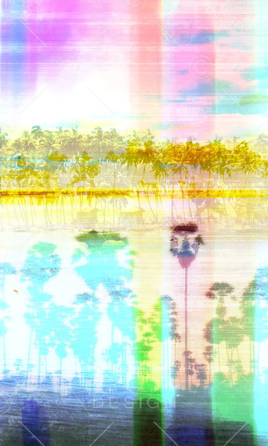 油画风景印花华亿平台图片