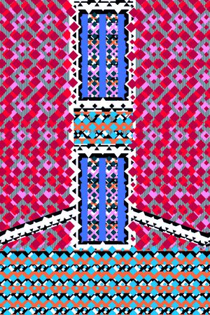 几何菱格印花华亿平台图片