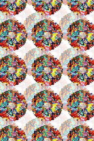 几何圆圈印花华亿平台图片