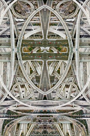 几何线条印花华亿平台图片