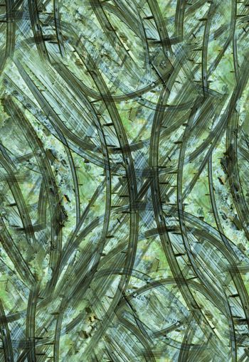 303350-复古怀旧抽象建筑街景立交桥印花