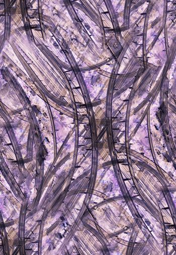 303351-复古怀旧抽象建筑街景立交桥印花