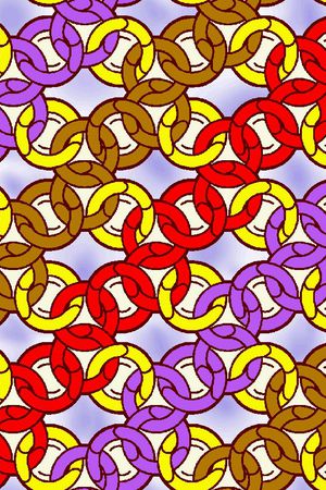 几何圆环印花华亿平台图片