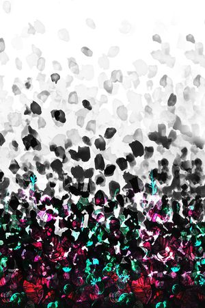 手绘水彩印花华亿平台图片