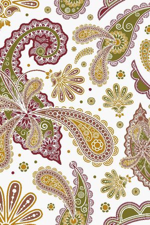 佩斯利涡旋纹印花华亿平台图片