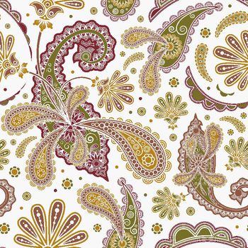 佩斯利涡旋纹印花华亿平台图片