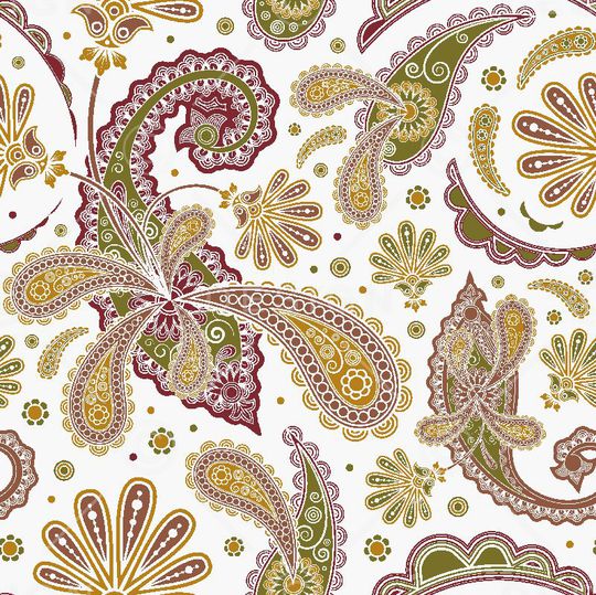 佩斯利涡旋纹印花华亿平台图片