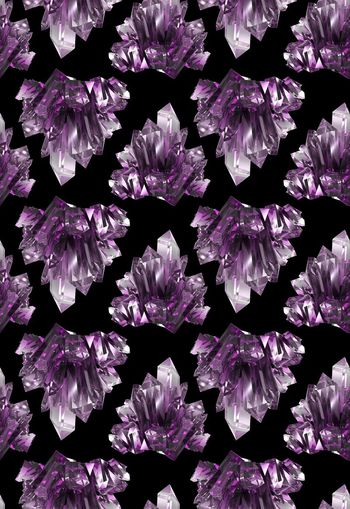 303846-WT274奢华写实珠宝水晶首饰印花