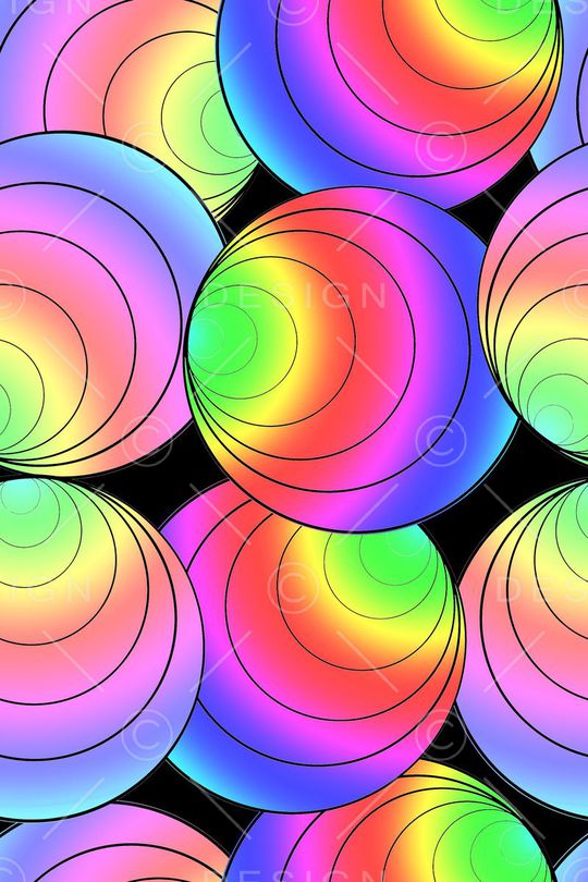 几何圆圈印花华亿平台图片