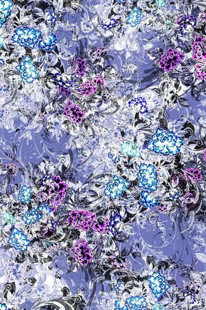 手绘水彩印花华亿平台图片