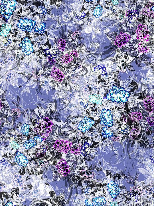 手绘水彩印花华亿平台图片