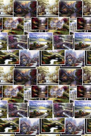 几何方格印花华亿平台图片