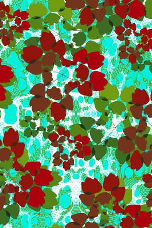 自然写意印花华亿平台图片