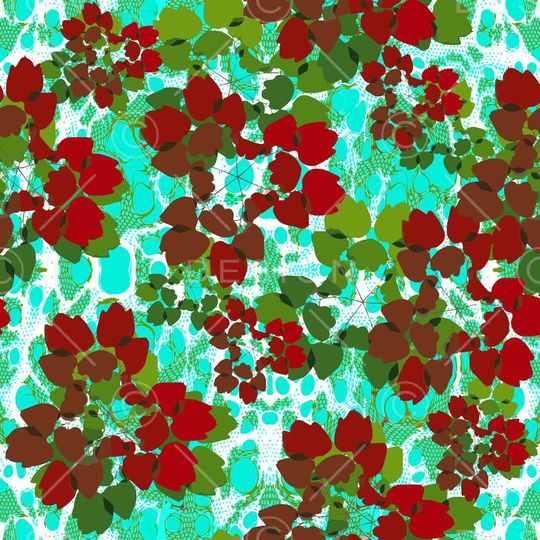 自然写意印花华亿平台图片