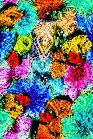 抽象印花华亿平台图片