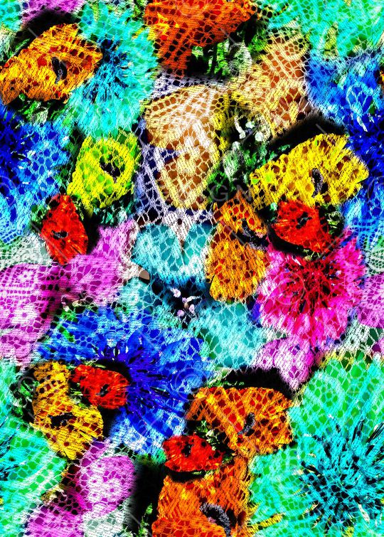 抽象印花华亿平台图片