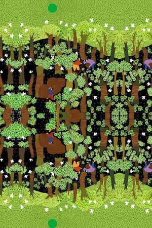 手绘水彩印花华亿平台图片