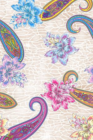 佩斯利涡旋纹印花华亿平台图片