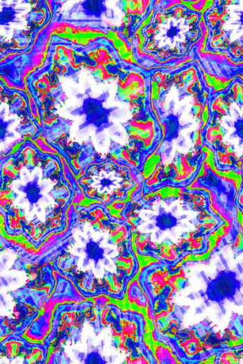 304736-多彩抽象纹理花卉花朵组合