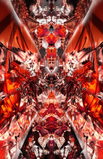 304827-抽象魔幻宇宙未来紫晶石对称定位印花