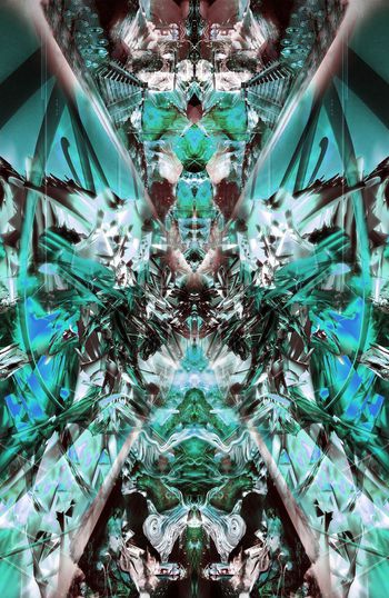 304828-抽象魔幻宇宙未来紫晶石对称定位印花