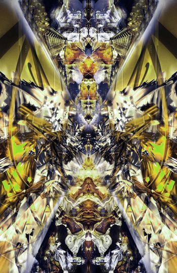 304829-抽象魔幻宇宙未来紫晶石对称定位印花