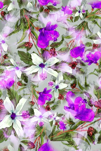 304845-多彩花卉花朵组合