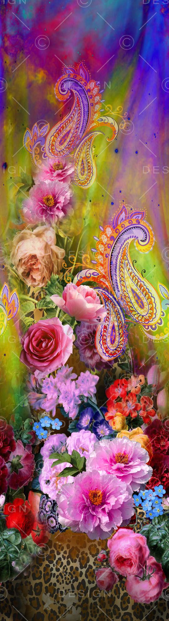 花卉印花华亿平台图片