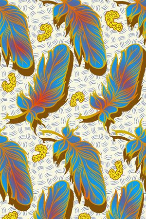 羽毛印花华亿平台图片